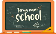 Raamstickers etalage Terug naar school schoolbord - TenStickers